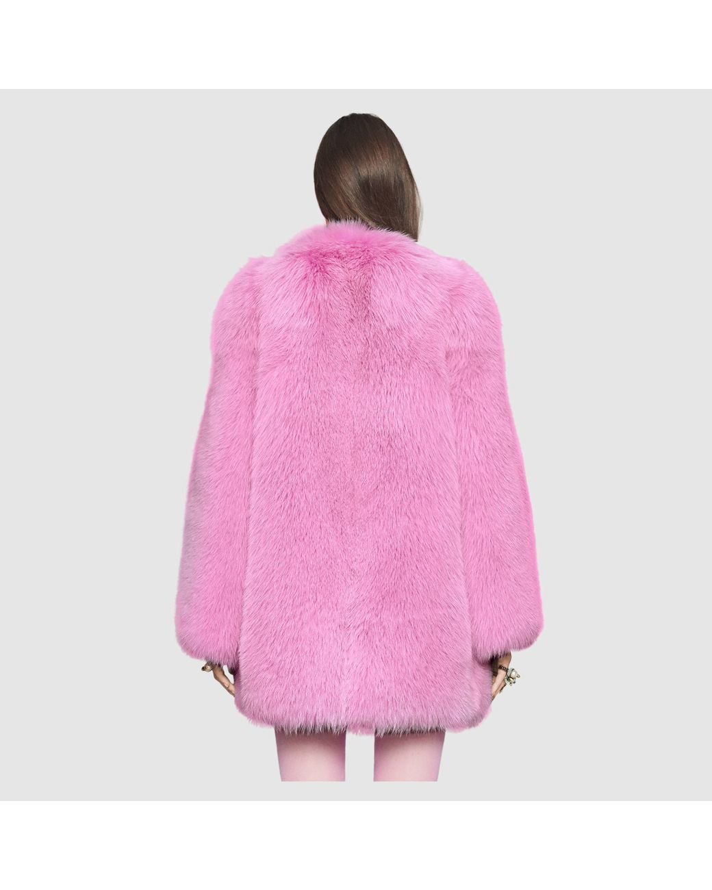 Gucci fox store fur coat